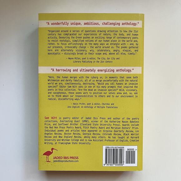 Devouring The Green Fear Of A Human Planet Poetry Anthology New Writing Sam Witt - Picture 3 of 11